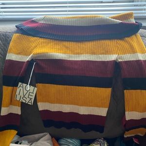 Off the shoulder sweater